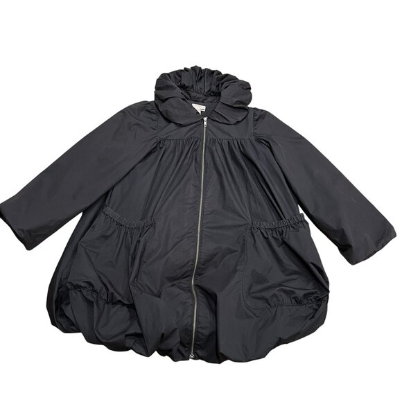 H&M Bubble Hem Zip Jacket, Pockets, Dark Gray, 4 - Picture 2 of 10